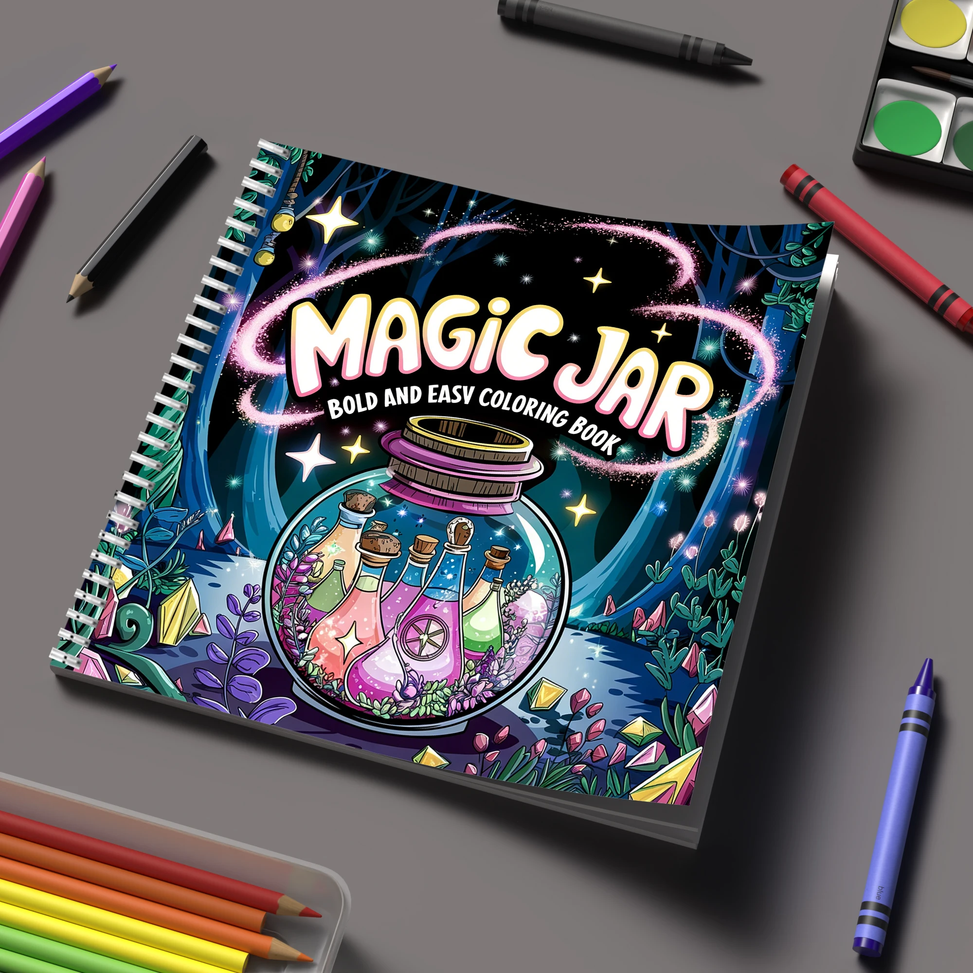 Party Supplies - Coloring Book Magic Jar for Adult