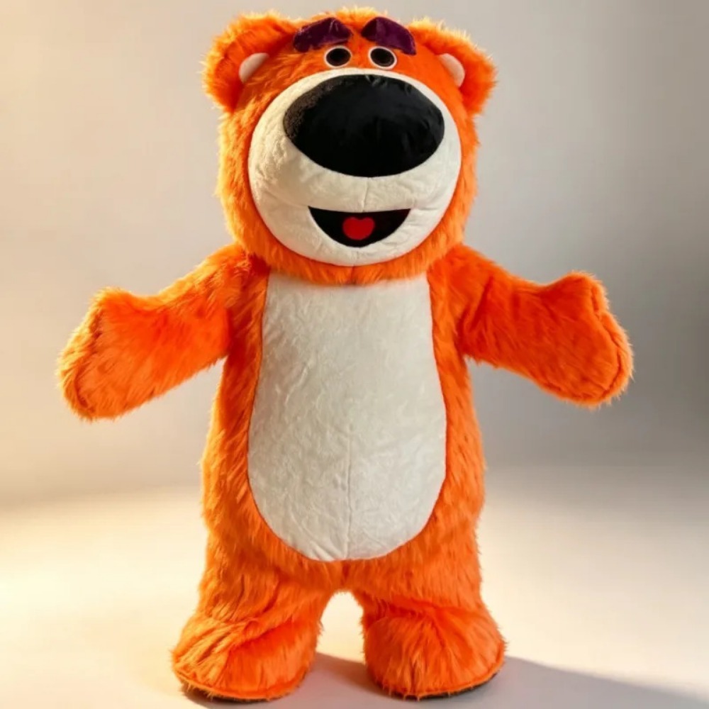 Costumes - Inflatable Orange Bear Mascot Costume Full