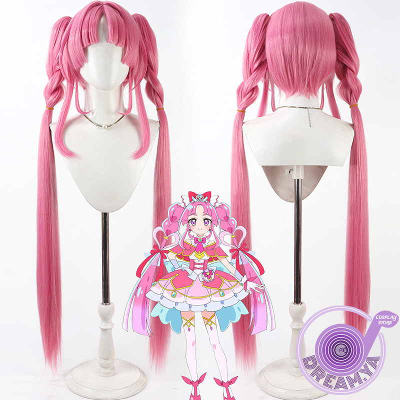 Anime Cosplay Wig Heat Resistant - Kobayashi Mikuru Cosplay Wig Pink Long