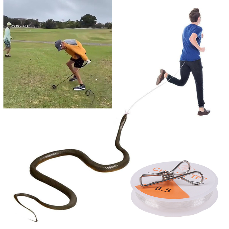 Outdoor Snake Prank with Strin - Prank Toys review and price