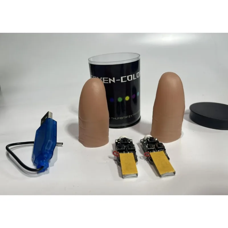 Super Light Seven Colors LED L - Thumb Tip Magic Trick Set review and price