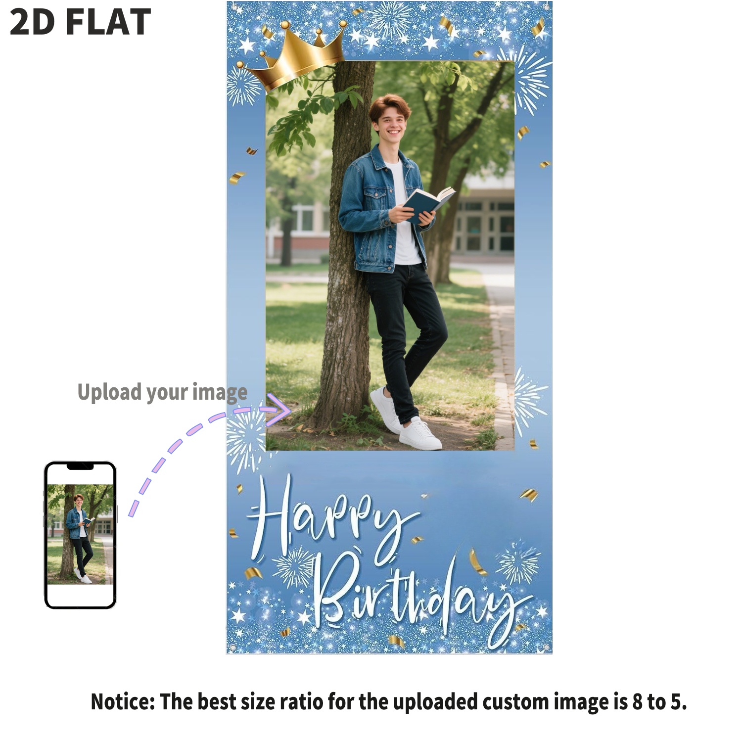 Custom Blue Color Happy Birthd - Party Supplies review and price
