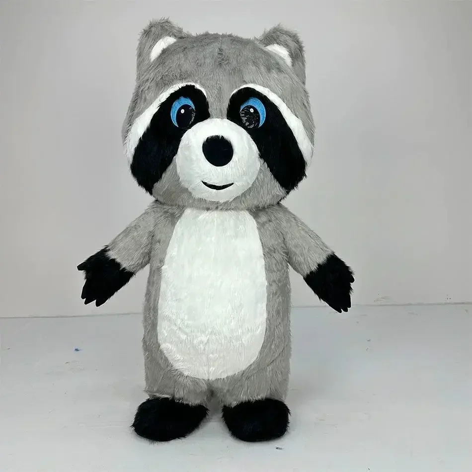 Grey Plush Inflatable Raccoon  - Costumes review and price