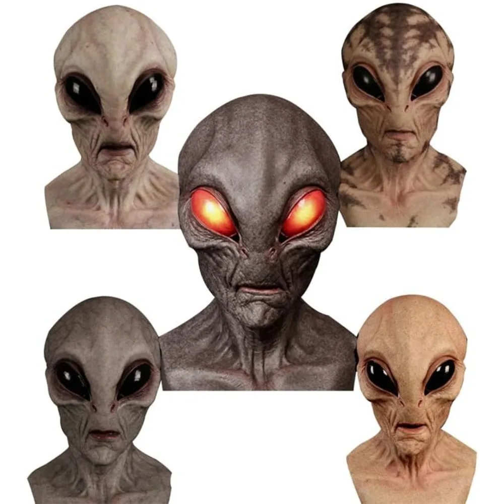 Halloween Costume Alien Dinosa - Latex Alien Mask Realistic review and price