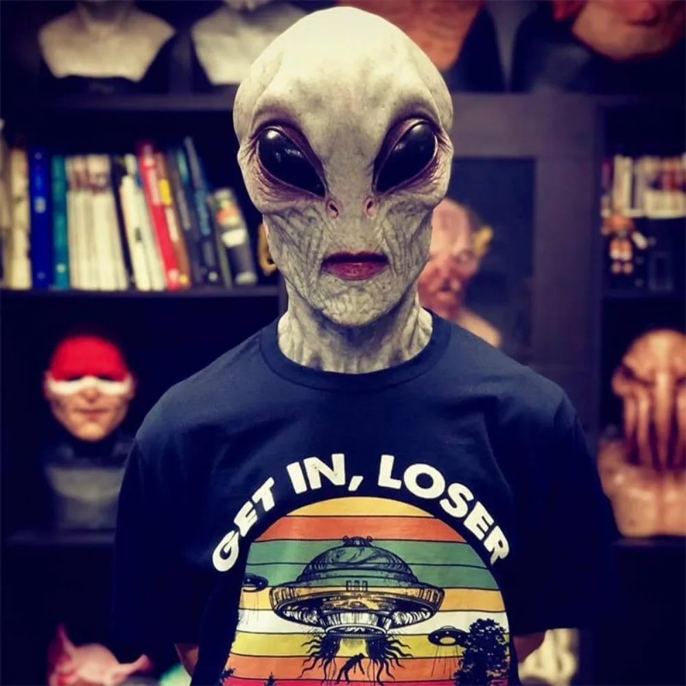 Halloween Costume Alien Dinosa - Latex Alien Mask Realistic review and price