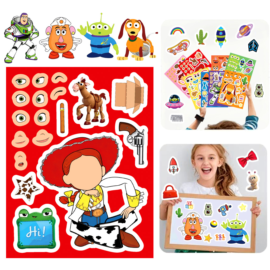 8/16Sheets Make a Face Cartoon - Novelty Gifts review and price