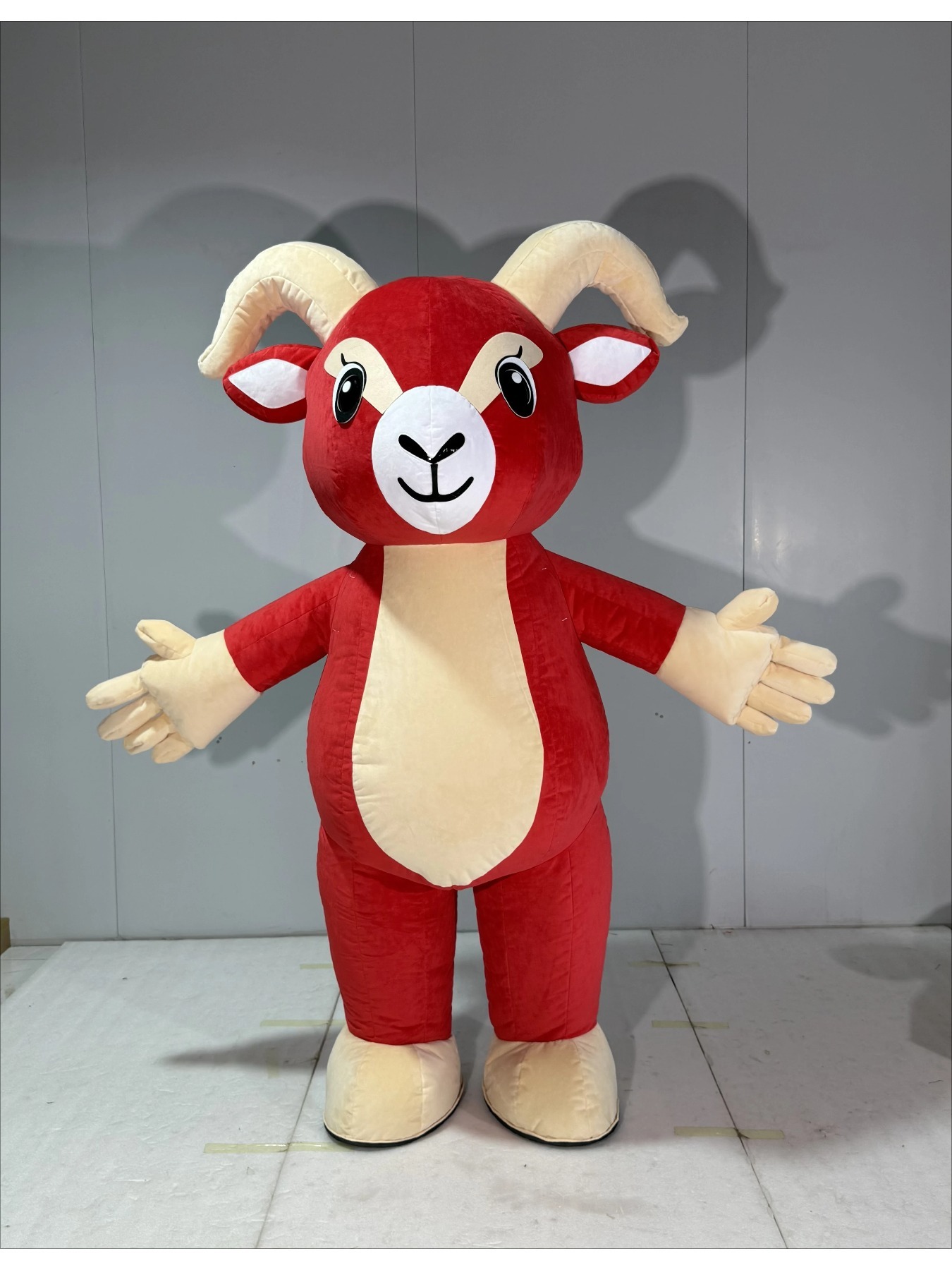 Inflatable Red Goat Mascot Cos - Costumes review and price