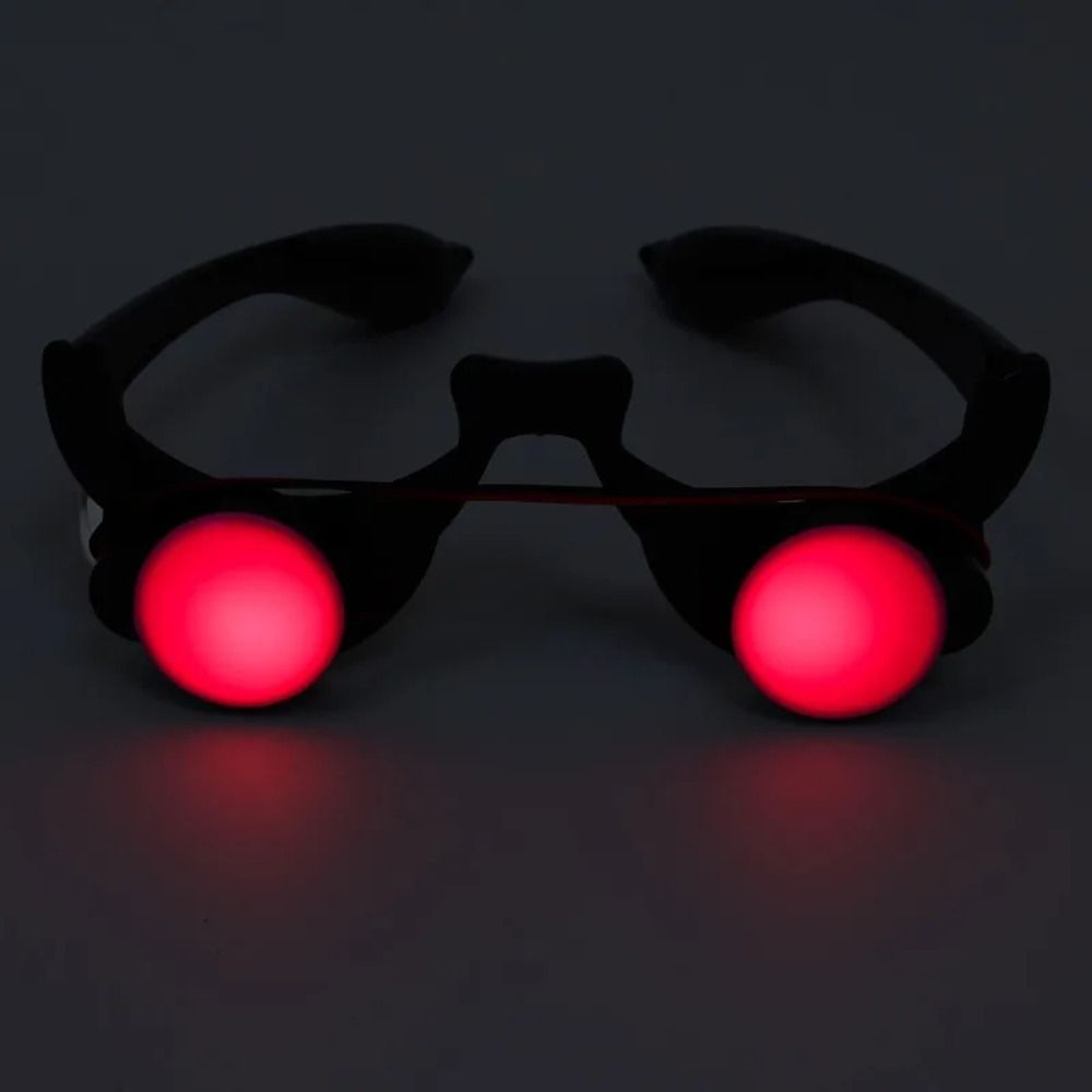 ABS LED Eyewear Red Eyes Glass - Glow In The Dark Party Glasses review and price