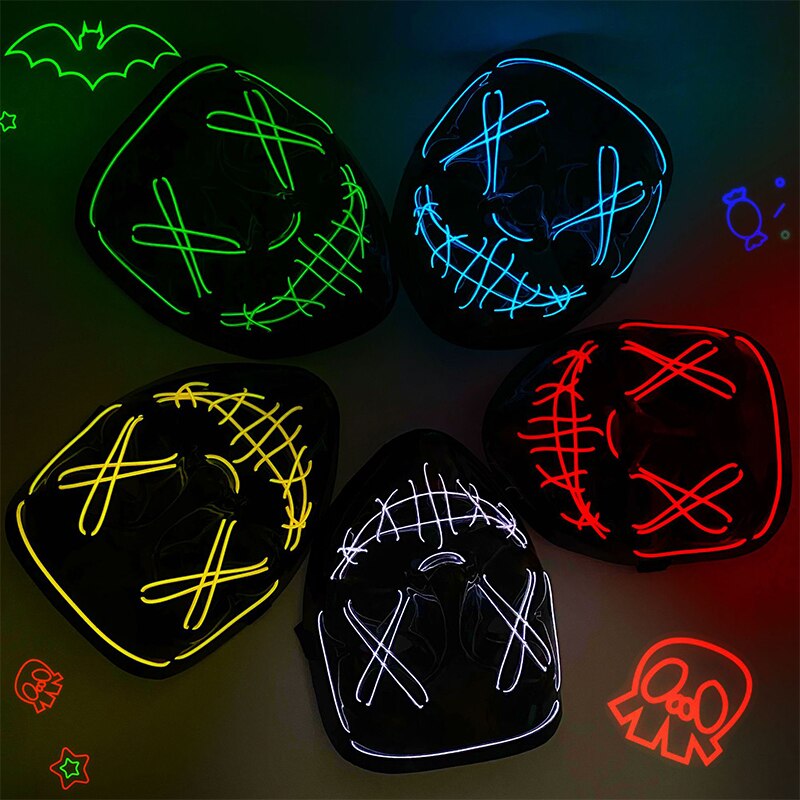 Halloween Neon Led Purge Mask  - Led Purge Mask Halloween review and price